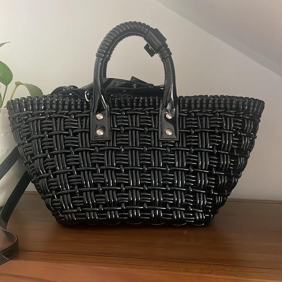 100% authentic BALENCIAGA XS BISTRO BAG BLACK CURRENT RETAIL $1400 - Picture 6 of 8